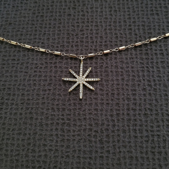 Gold💛 Filled Link Bar Chain⛓️ with Star⭐ Pendant - Picture 12 of 15